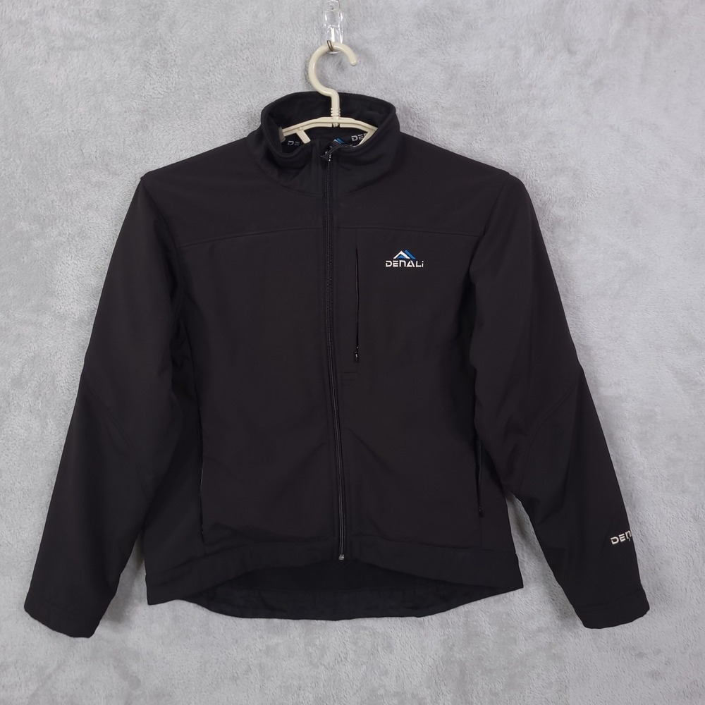 Denali Performance Fleece Lined Ski Jacket Women Black Small Full Zip Pockets